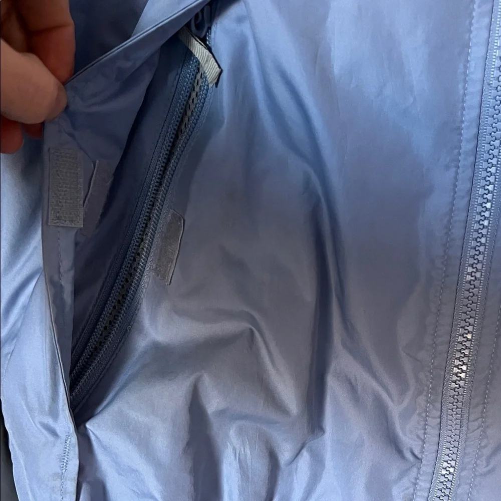 VTG Columbia Women’s Light Jacket Blue Cream Colorblock Windbreaker‎ Small